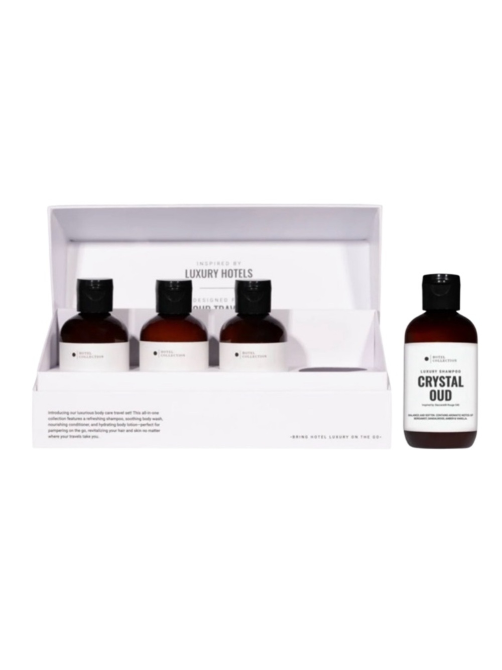 Hotel Collection Crystal Oud Bath & Body Luxury Travel Set - Picture 2 of 7